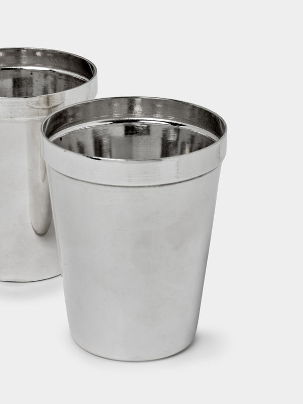 Antique and Vintage - Mid-Century Silver-Plated Cocktail Shaker - Silver - ABASK