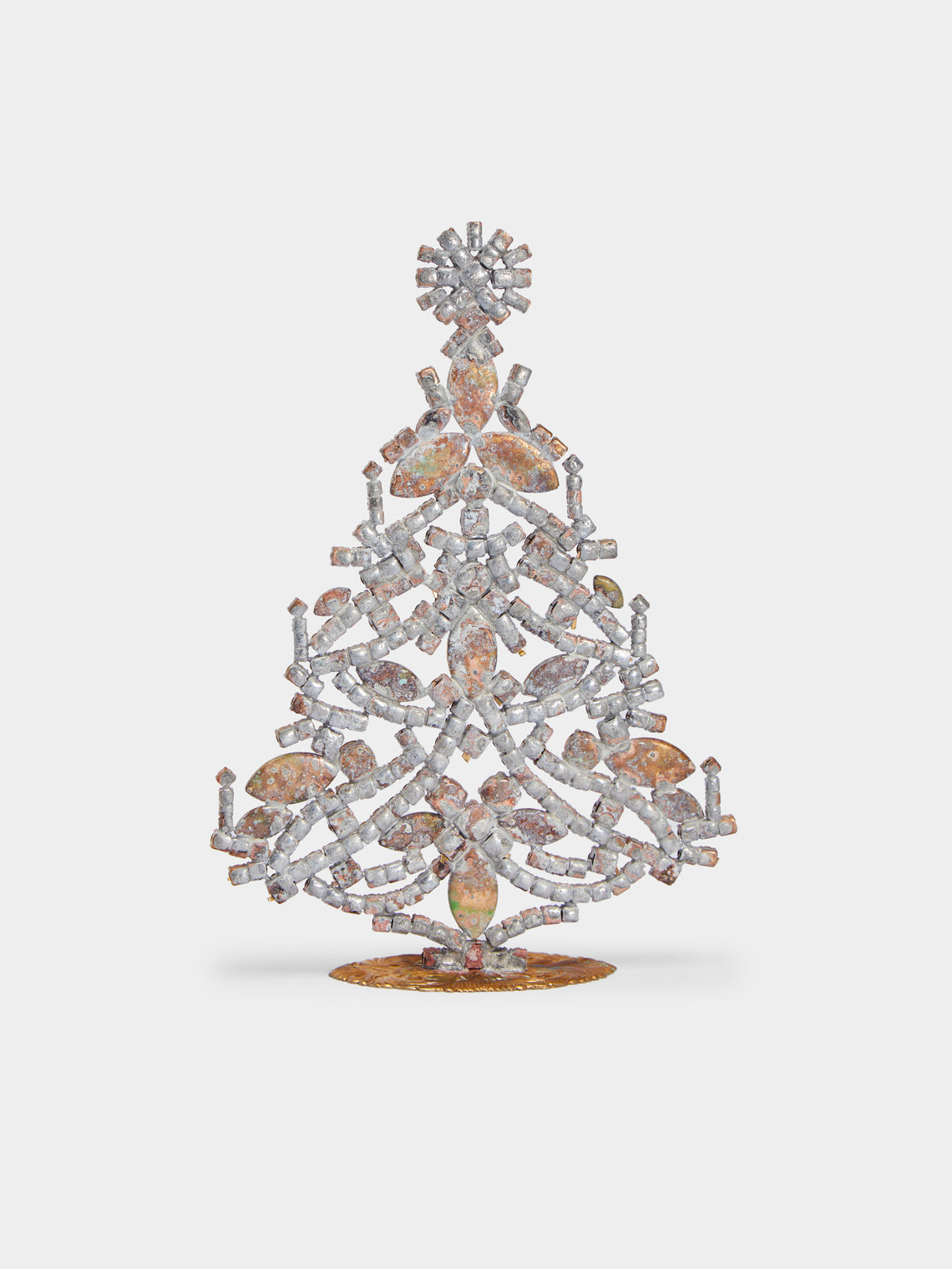 Antique and Vintage - 1930s Czech Jewelled Medium Christmas Tree -  - ABASK