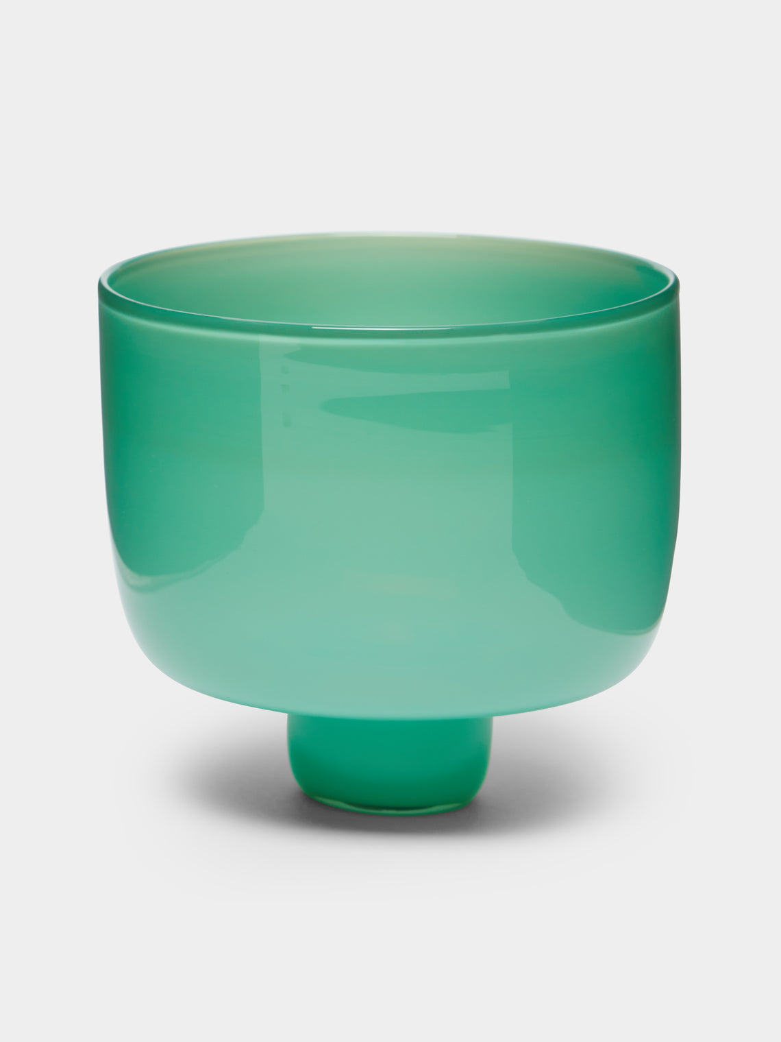 Pierrot Doremus - Hand-Blown Glass Ice Cream Bowls (Set of 4) - Green - ABASK - 