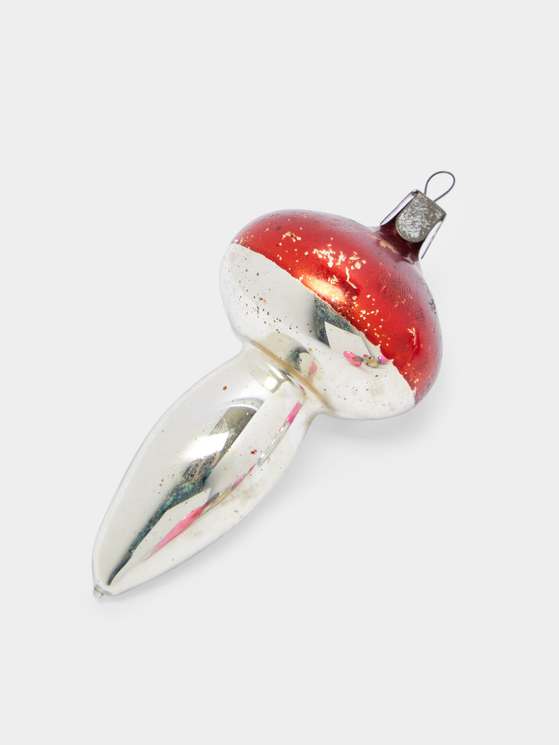 Antique and Vintage - 1950s Mushrooms Glass Small Tree Decorations (Set of 12) -  - ABASK