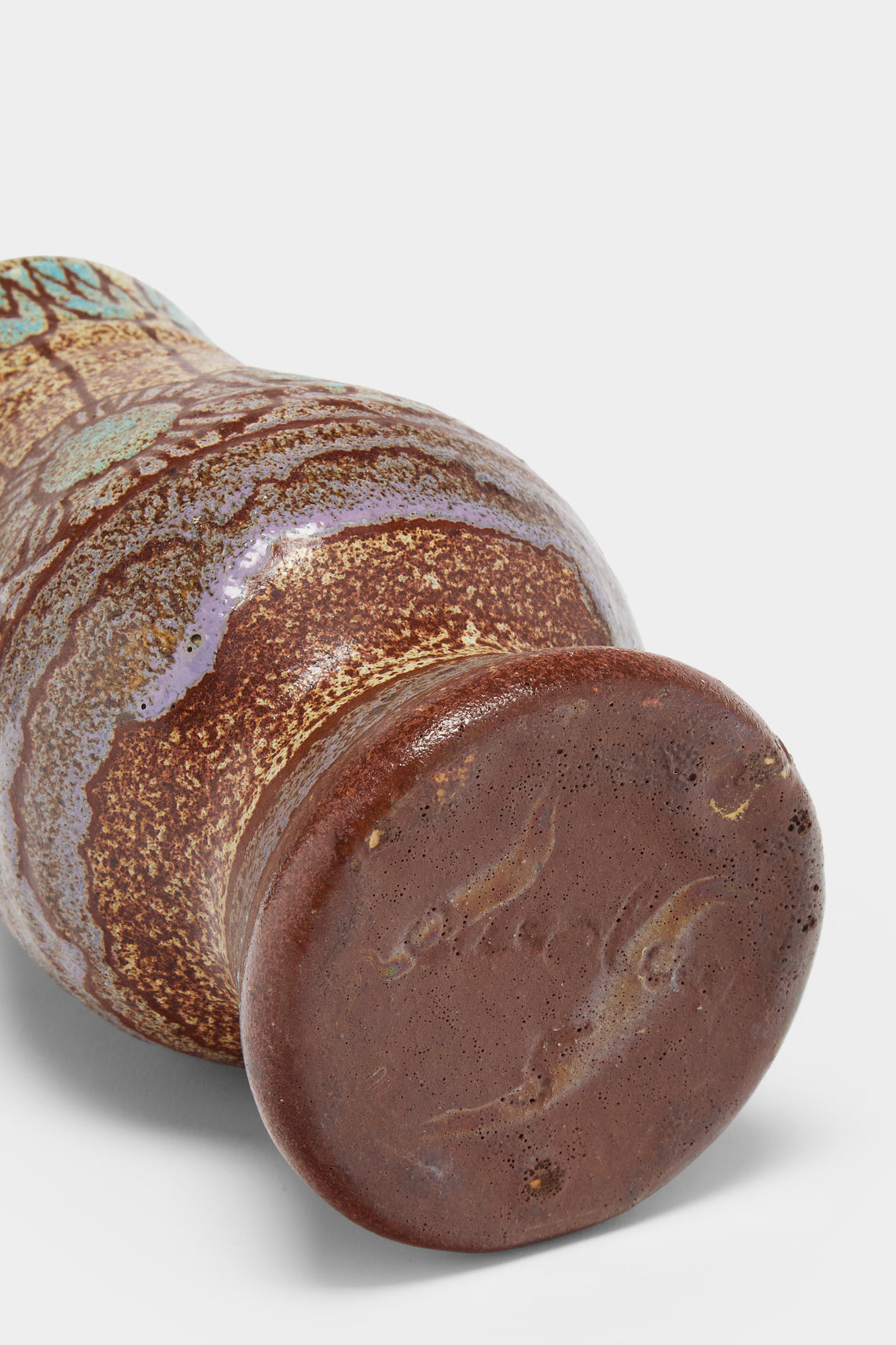 Antique and Vintage - Mid-Century Accolay Ceramic Pitcher - Brown - ABASK