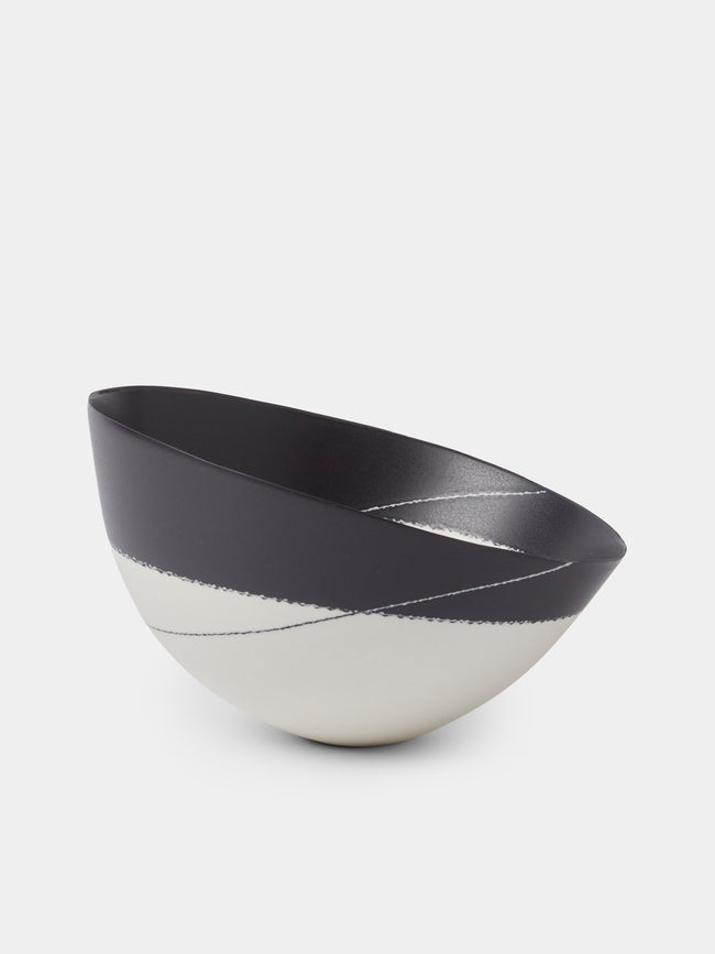 Paul James Ceramics - Fractured Reality Hand-Thrown Ceramic Bowl - White - ABASK - 