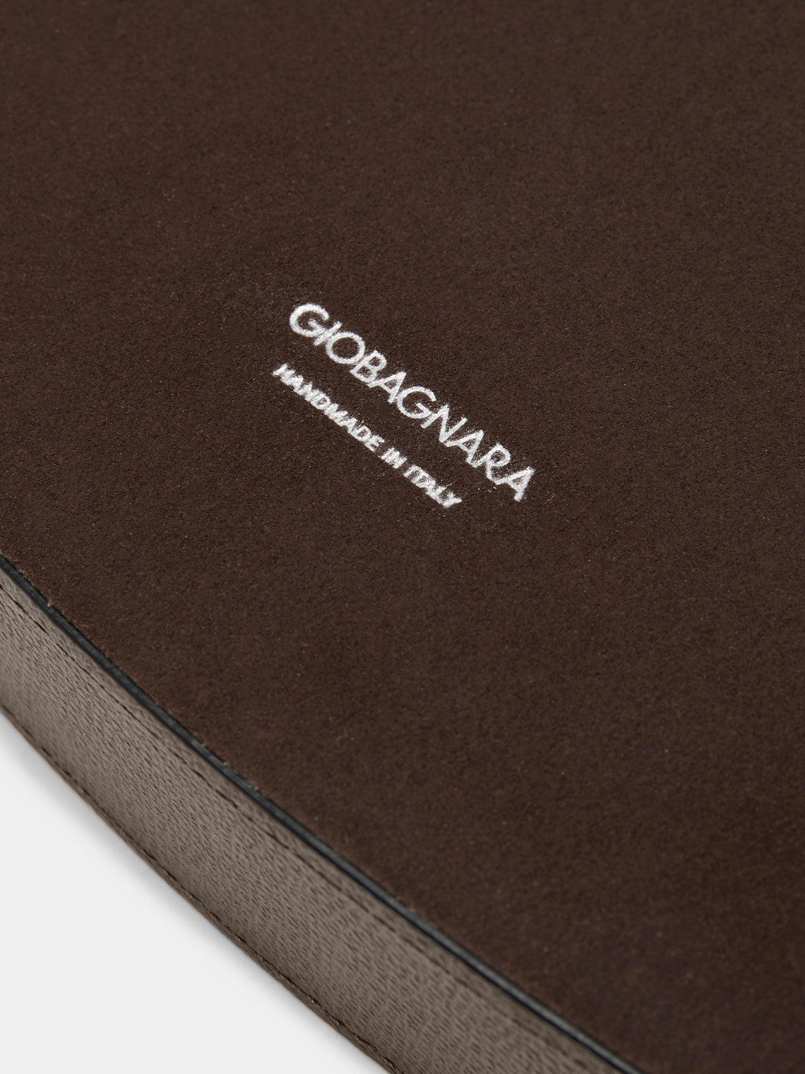 Giobagnara - Polo Utopia Leather Round Tray - Gray - ABASK