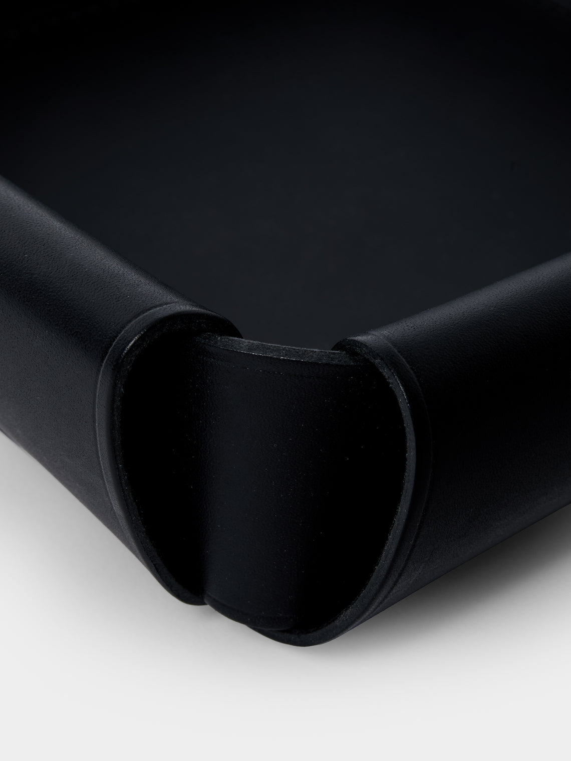 Otzi Studio - Assembly Leather Valet Tray (10in/26cm) - Black - ABASK