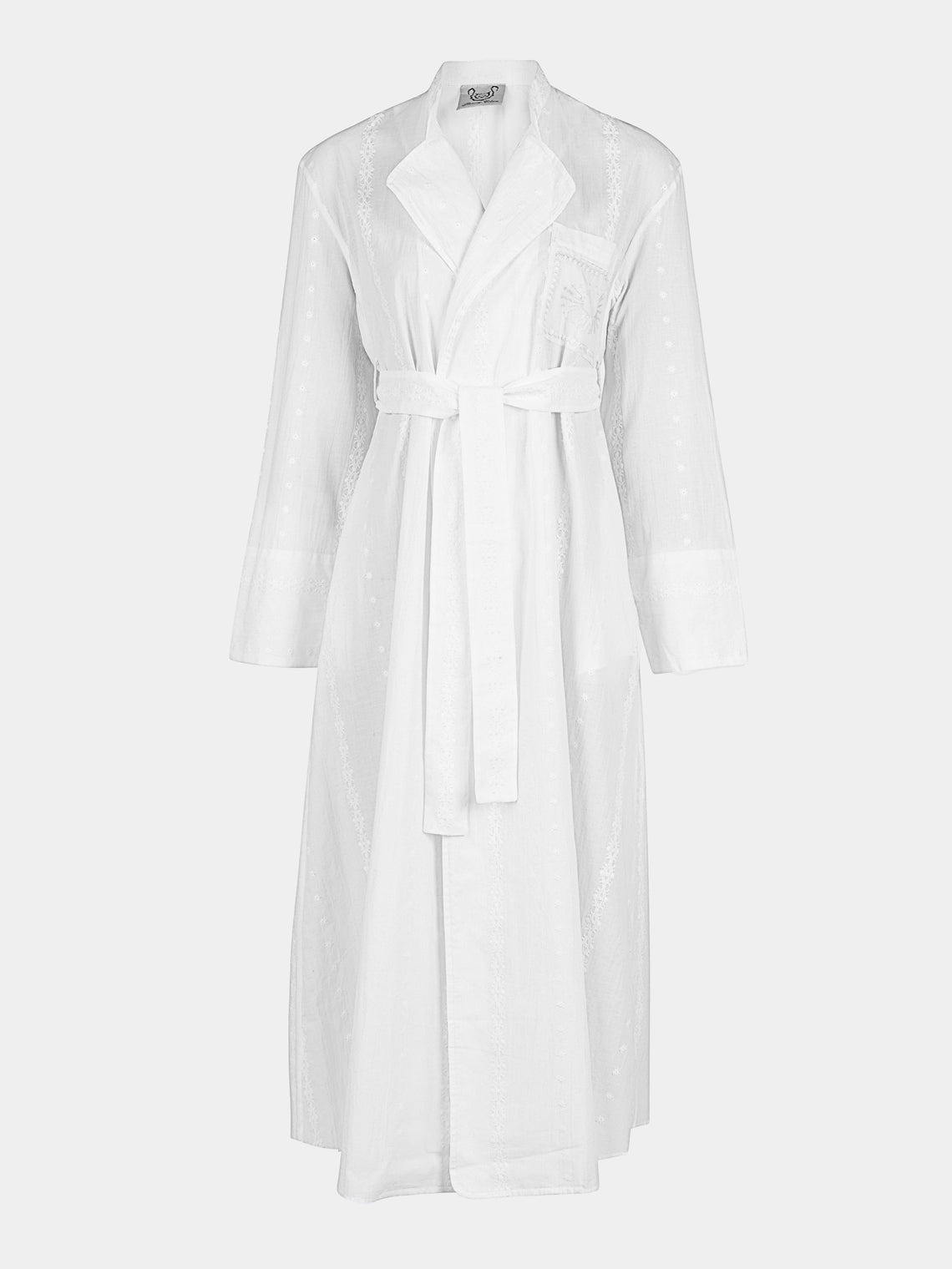 Thierry Colson - The Sacha Cotton Robe - White - ABASK - 