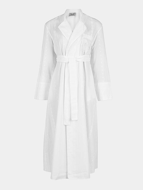 Thierry Colson - The Sacha Cotton Robe - White - ABASK - 
