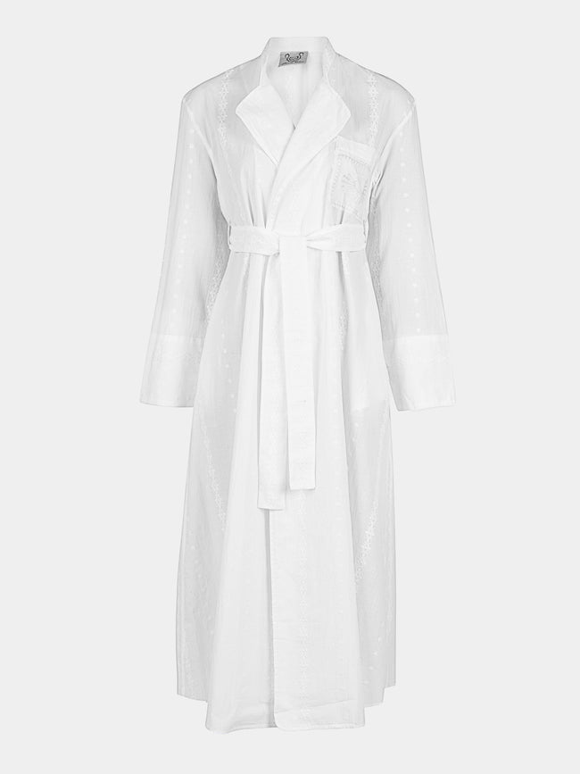 Thierry Colson - The Sacha Cotton Robe - White - ABASK - 