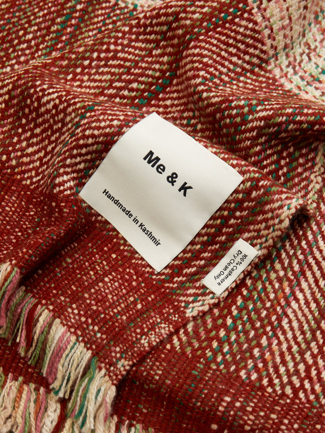 Black Jacquard Cashmere Blanket by Me & K ABASK US