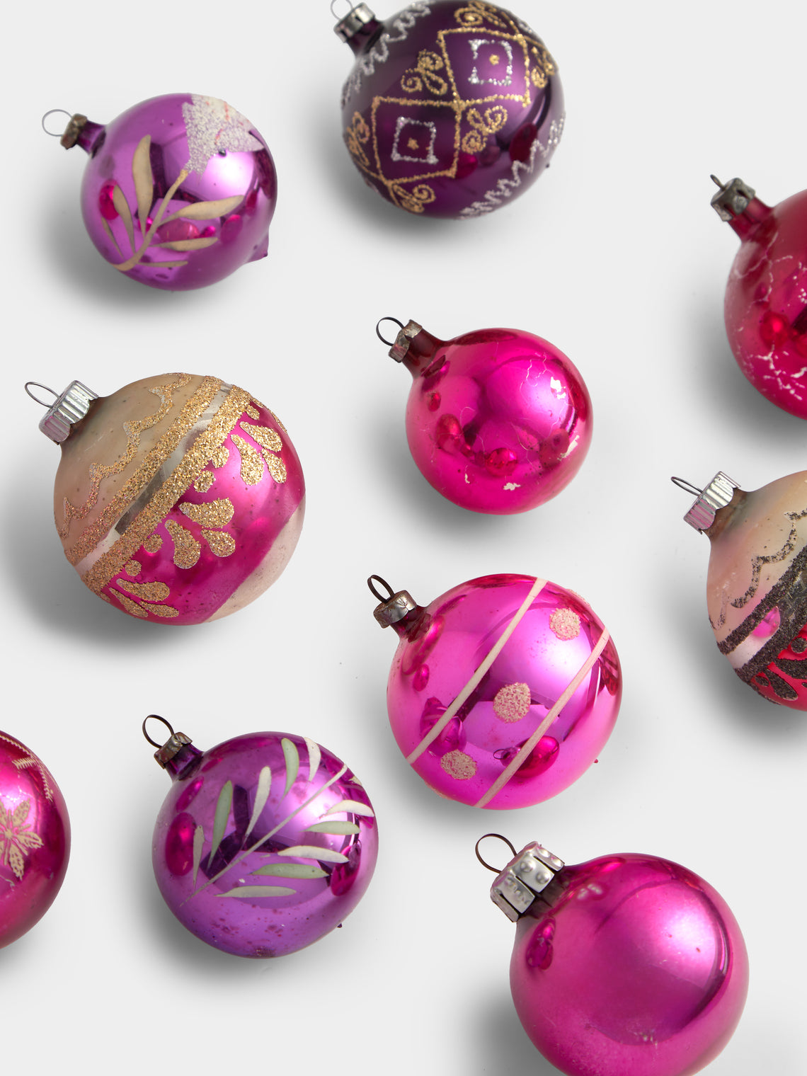 Antique and Vintage - Early 20th-Century Glass Baubles (Set of 11) -  - ABASK