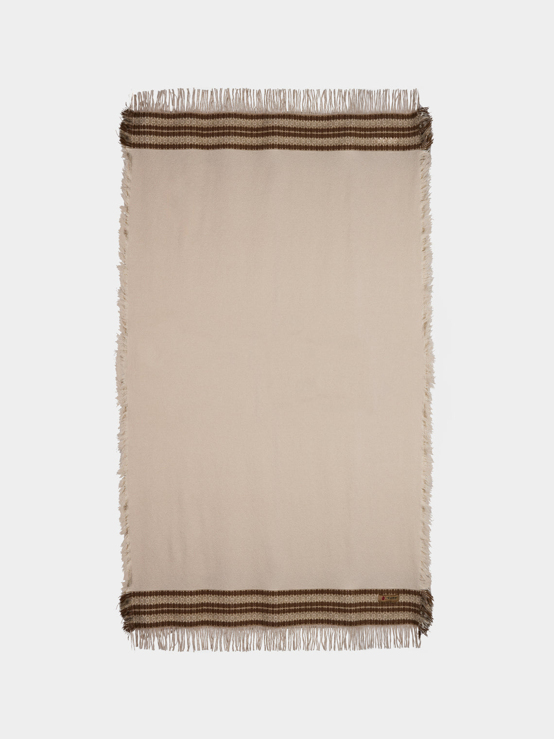 The House of Lyria - Belize Wool and Cashmere Throw (78.5in/2m) - Cream - ABASK
