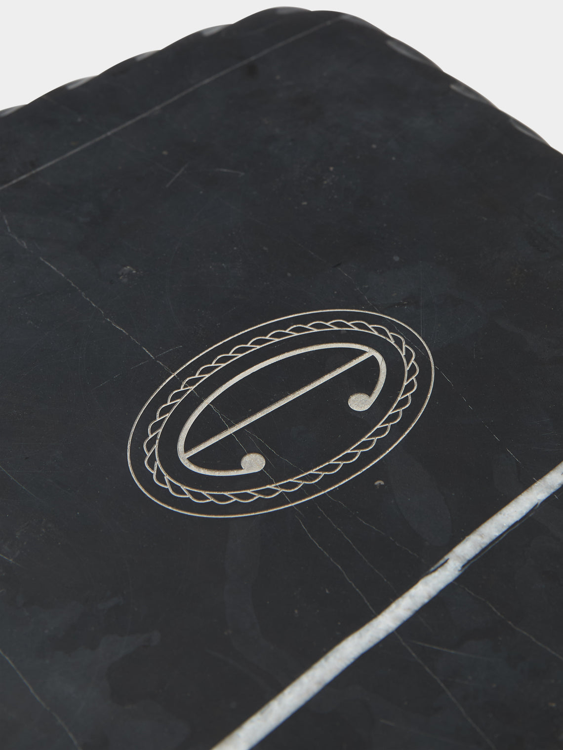 Anastasio Home - Juliet Marble Tray (9.5in/24cm) - Black - ABASK