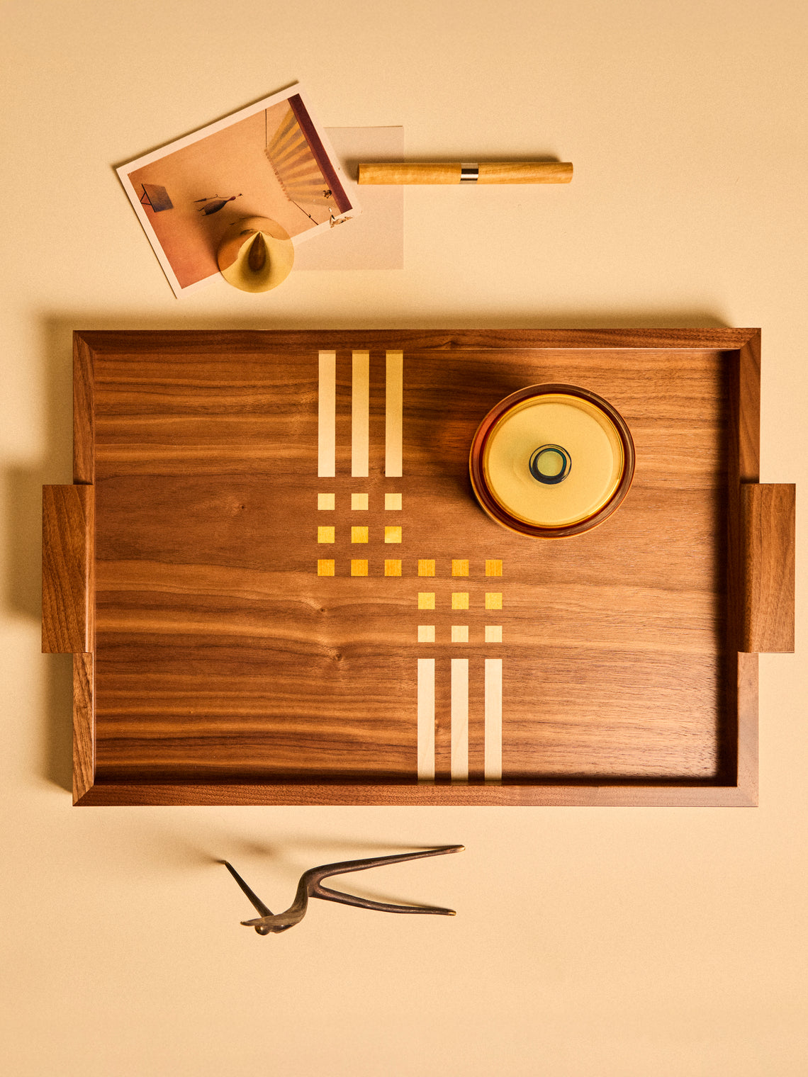 Kevin Stamper - Mackintosh Wood Tray (19in/48cm) - Brown - ABASK