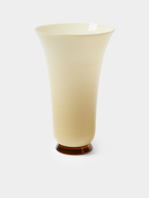 Venini - 1930 Anni Trenta Hand-Blown Murano Glass Vase (12in/31cm) - Yellow - ABASK - 