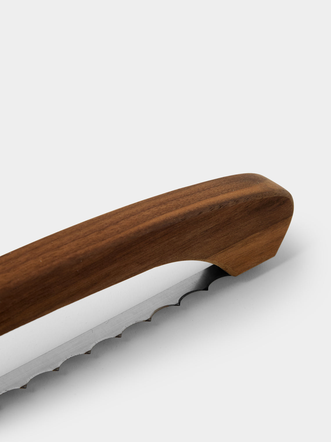 Linley - Black Walnut Bread Knife - Silver - ABASK