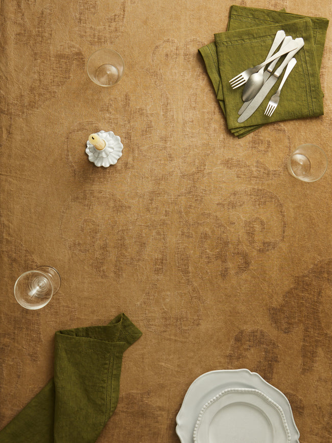 The House of Lyria - Taxus Linen Rectangular Tablecloth -  - ABASK