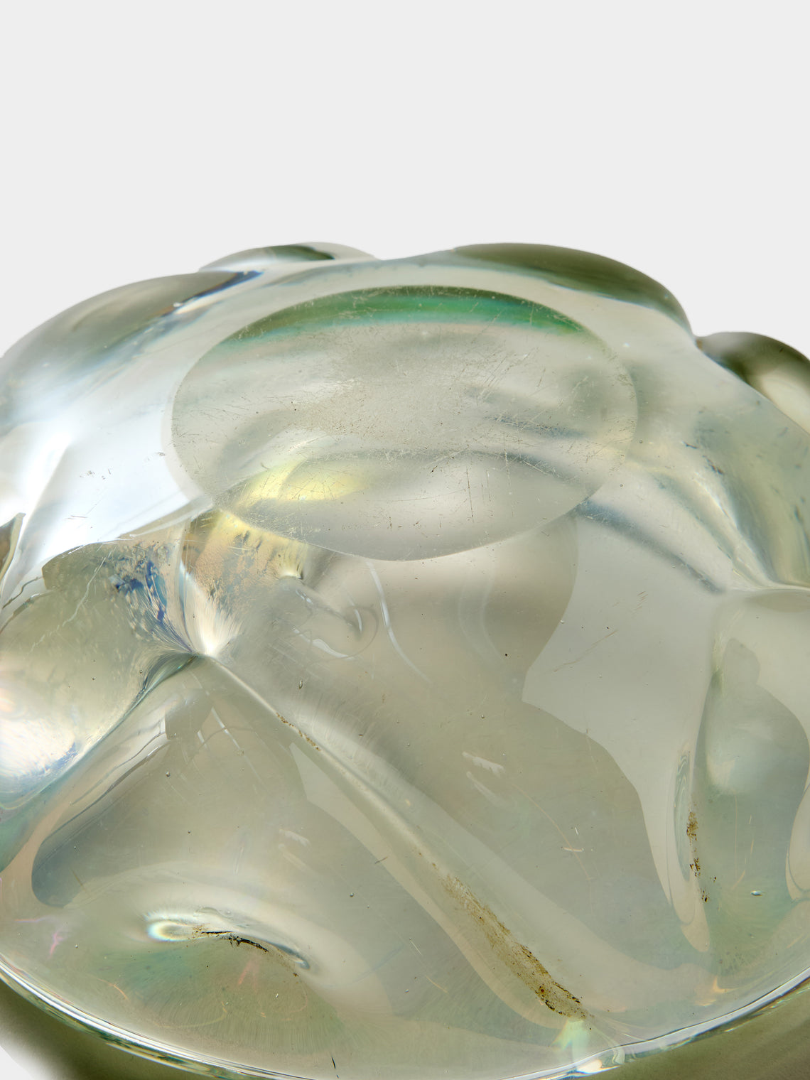 Antique and Vintage - 1940s Seguso Murano Glass Ashtray - Clear - ABASK