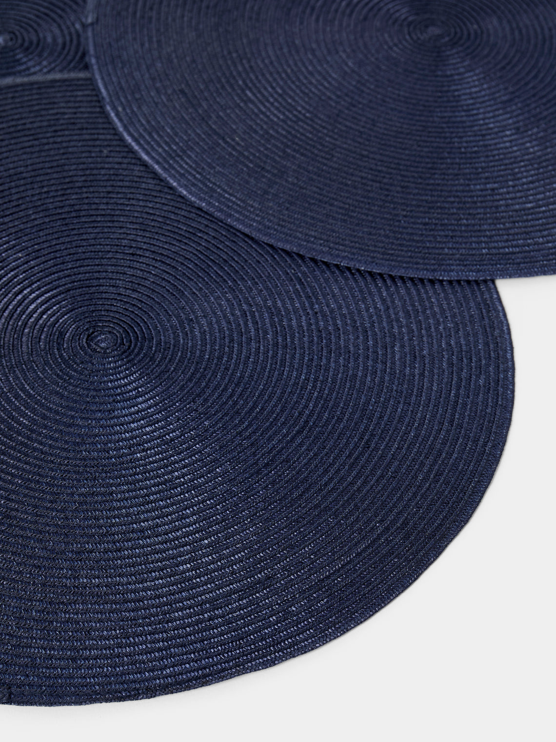 Pigment France - Trocadero TechStraw Round Placemats (Set of 4) - Navy - ABASK