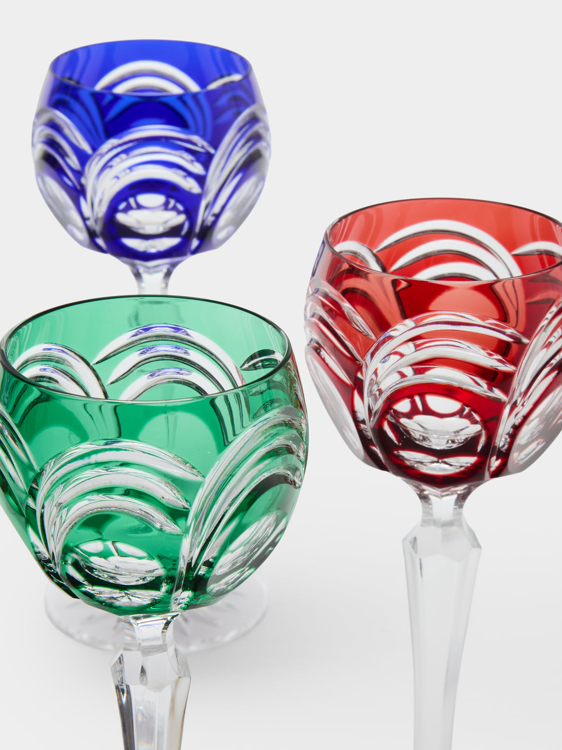 Antique and Vintage - 1970s Crystal Wine Glasses (Set of 6) - Multiple - ABASK