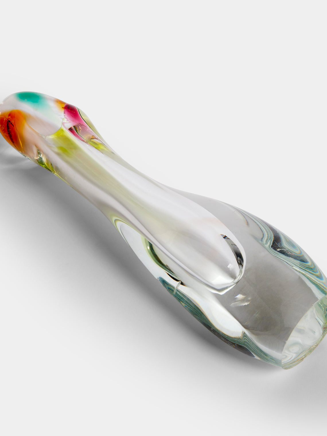 Antique and Vintage - Mid-Century Glass Vase - Clear - ABASK