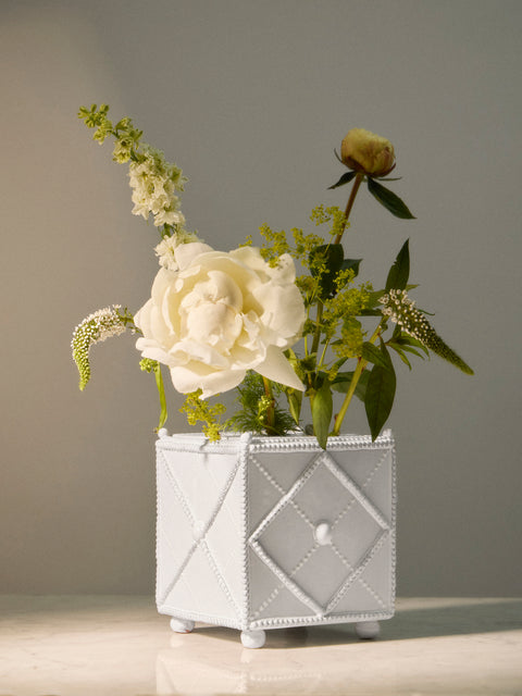 Emily Mitchell - Hand-Built Ceramic Bough Vase - White - ABASK