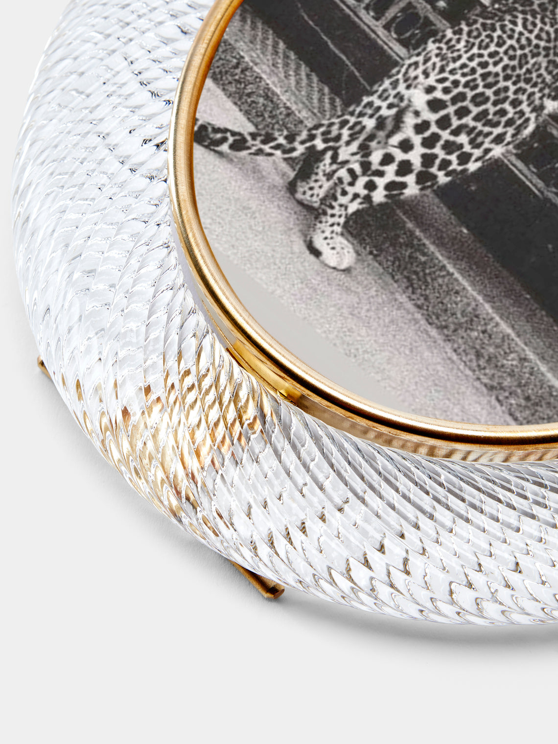 Antique and Vintage - 1960s Murano Glass Photo Frame - Clear - ABASK