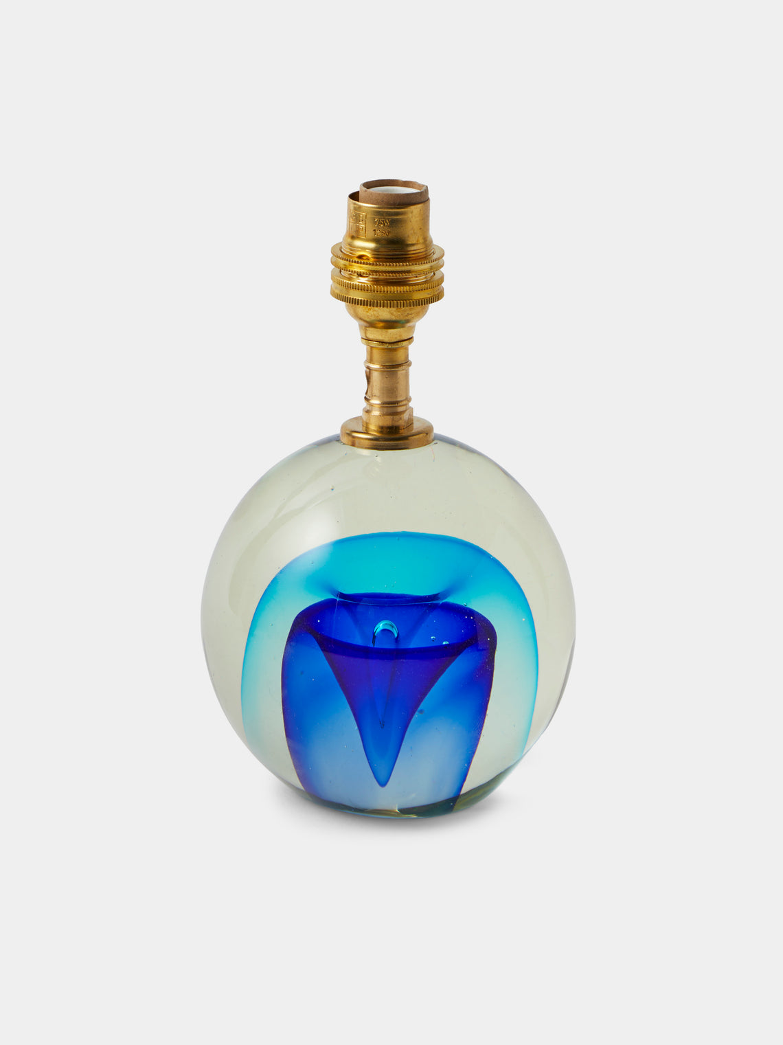 Antique and Vintage - 1960s Antonio Da Ros Glass Table Lamp - Blue - ABASK - 