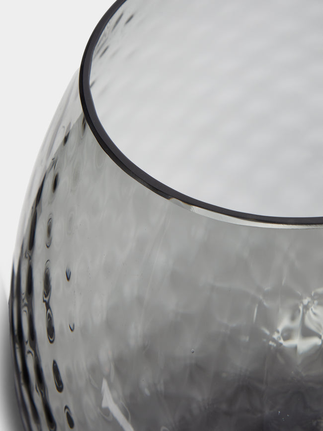 NasonMoretti - Macramé Hand-Blown Murano Glass Large Hurricane Candle Holder -  - ABASK