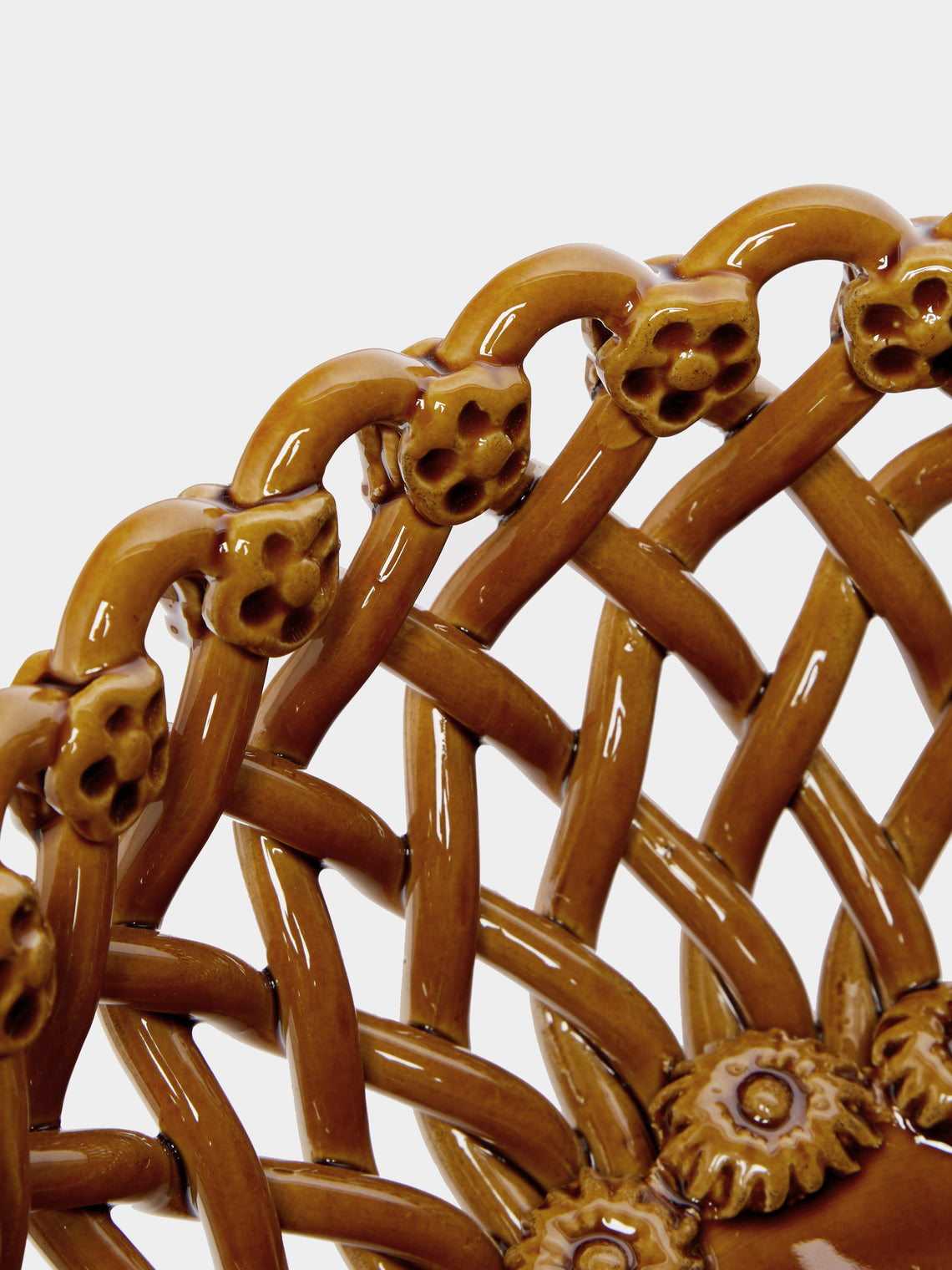 Maison Pichon Uzès - Hand-Glazed Ceramic Braided Raised Bowl -  - ABASK