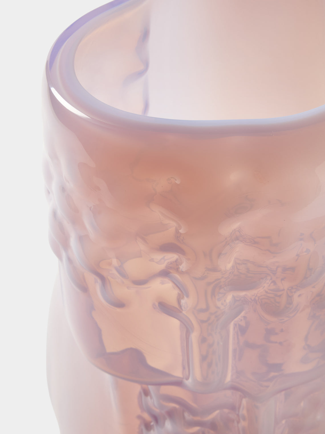 Hana Hillerová - Remix Hand-Blown Glass Vessel (12.5in/32cm) - Pink - ABASK