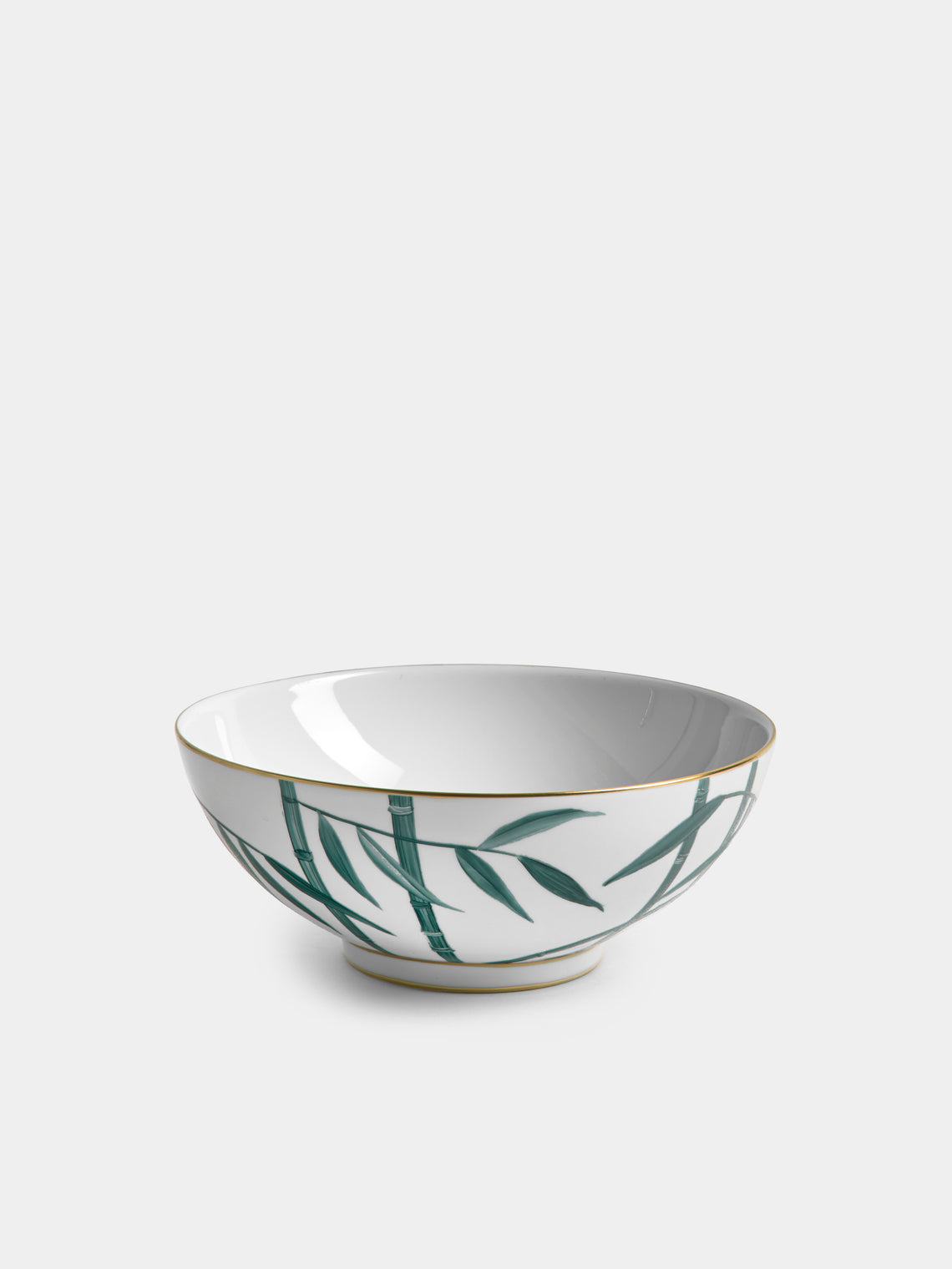 Marie Daage - Jardin d'Arashiyama Hand-Painted Porcelain Serving Bowl - White - ABASK - 