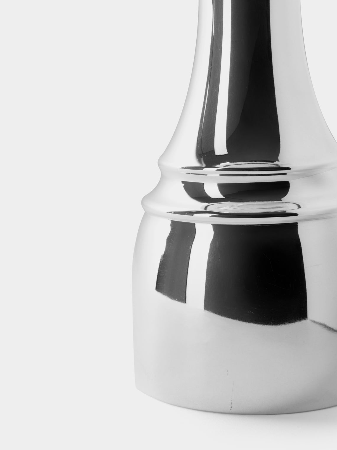 San Lorenzo - 1993 Afra and Tobia Scarpa Pure Silver Vase (5.5in/13.5cm) - Silver - ABASK
