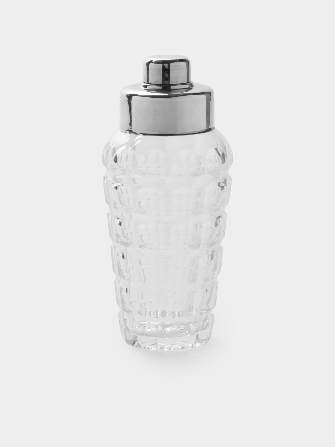Antique and Vintage - 1950s Greggio Crystal and Silver-Plated Cocktail Shaker - Silver - ABASK - 