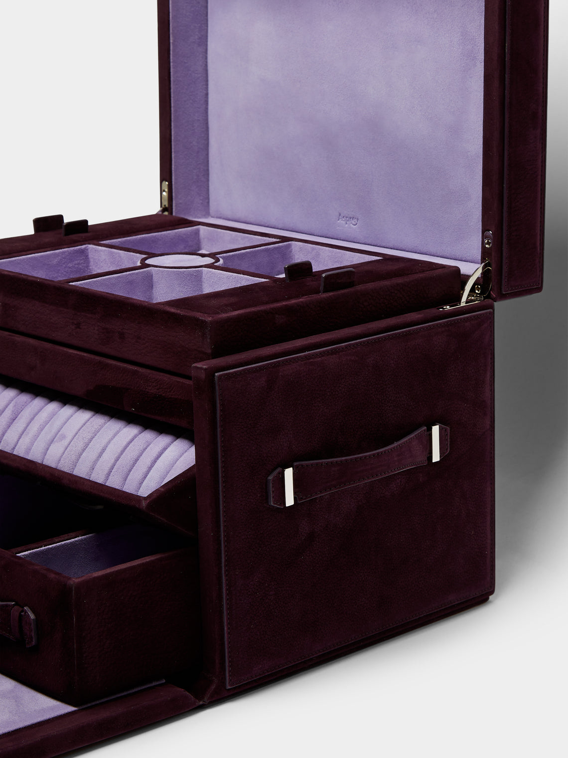 Asprey - Large Leather Jewellery Box -  - ABASK