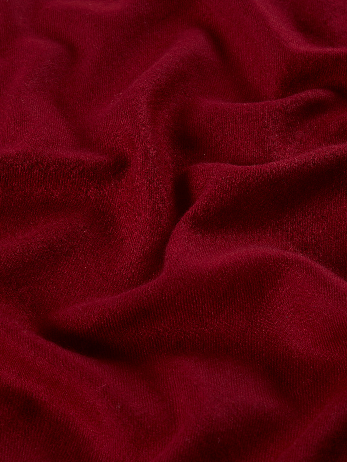 Me & K - Cashmere Solid Twill Scarf (78.5in/2m) - Red - ABASK