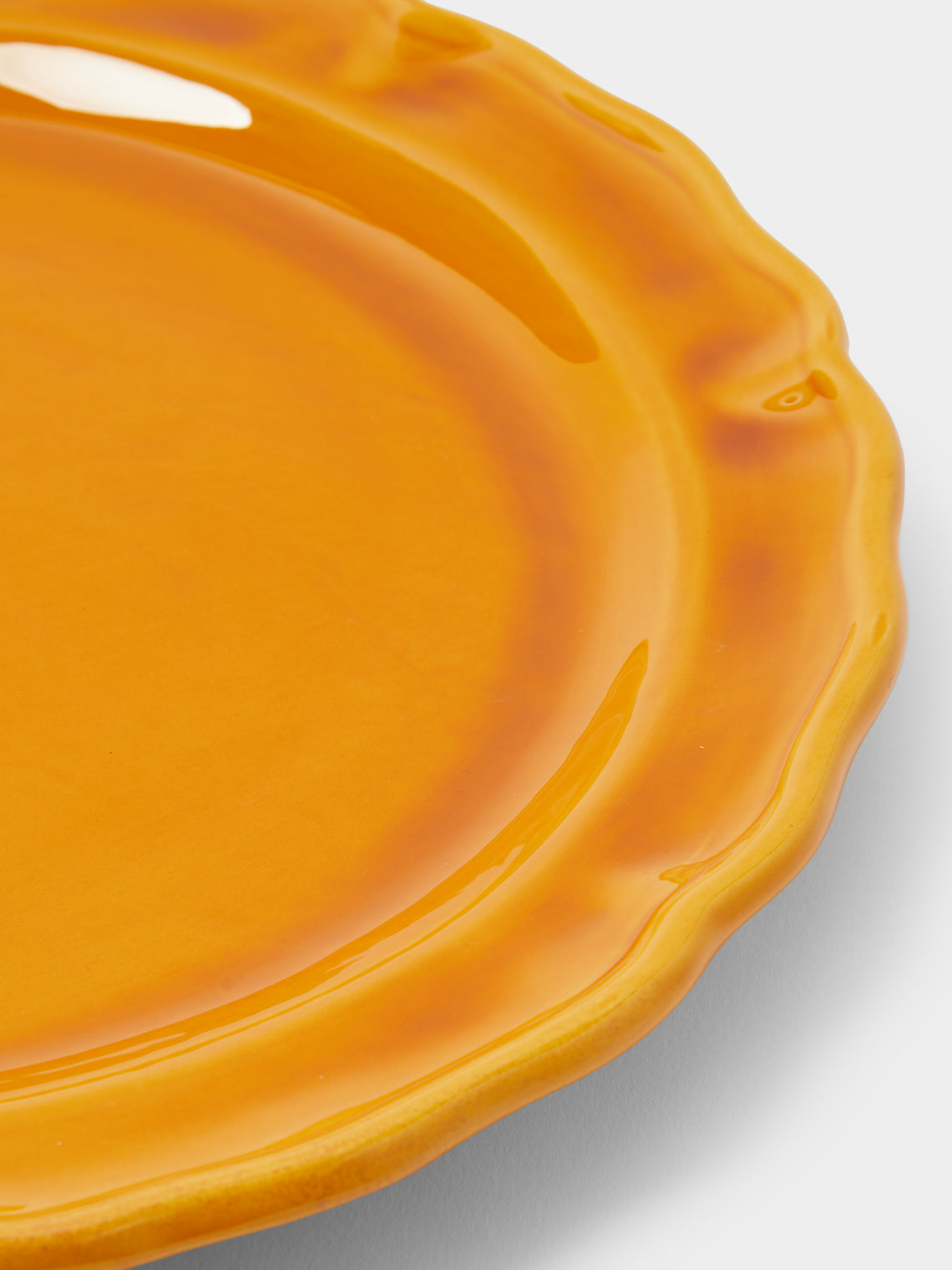 Maison Pichon Uzès - Provence Hand-Glazed Ceramic Serving Dish - Orange - ABASK