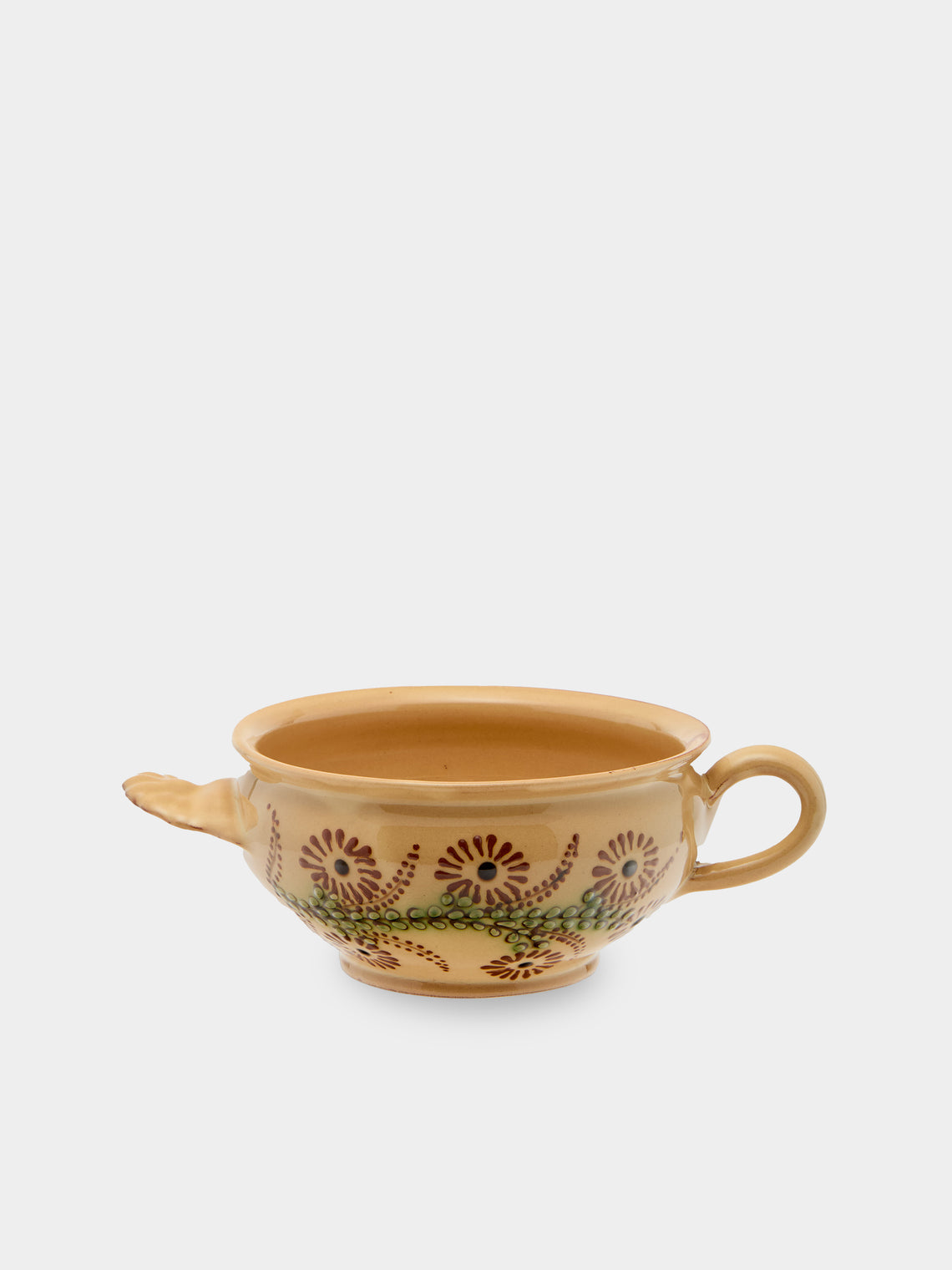 Poterie d’Évires - Flowers Hand-Painted Ceramic Soup Bowls (Set of 4) - Multiple - ABASK