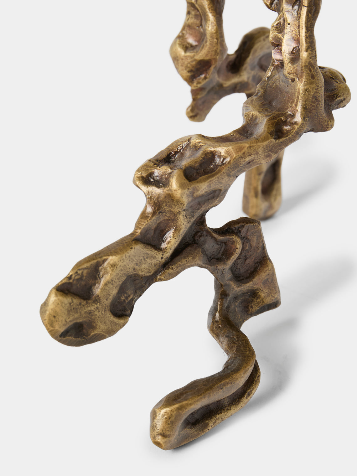 Viya - Harappa Brass Medium Candle Holder - Bronze - ABASK