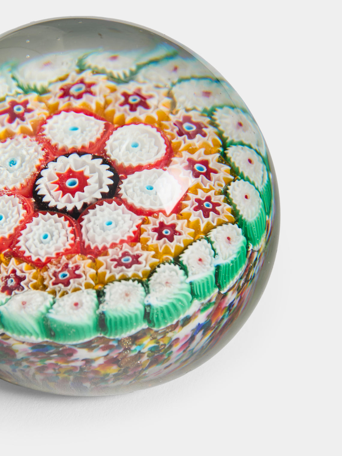 Antique and Vintage - 1930s Murano Glass Paperweight - Green - ABASK