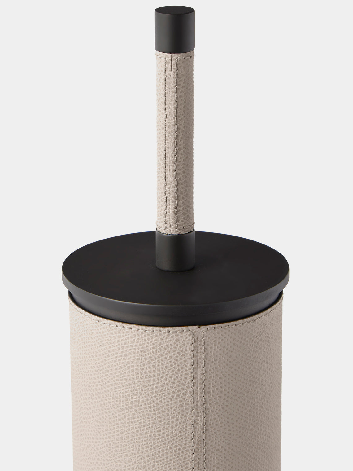 Giobagnara - Positano Leather Toilet Brush - Light Gray - ABASK