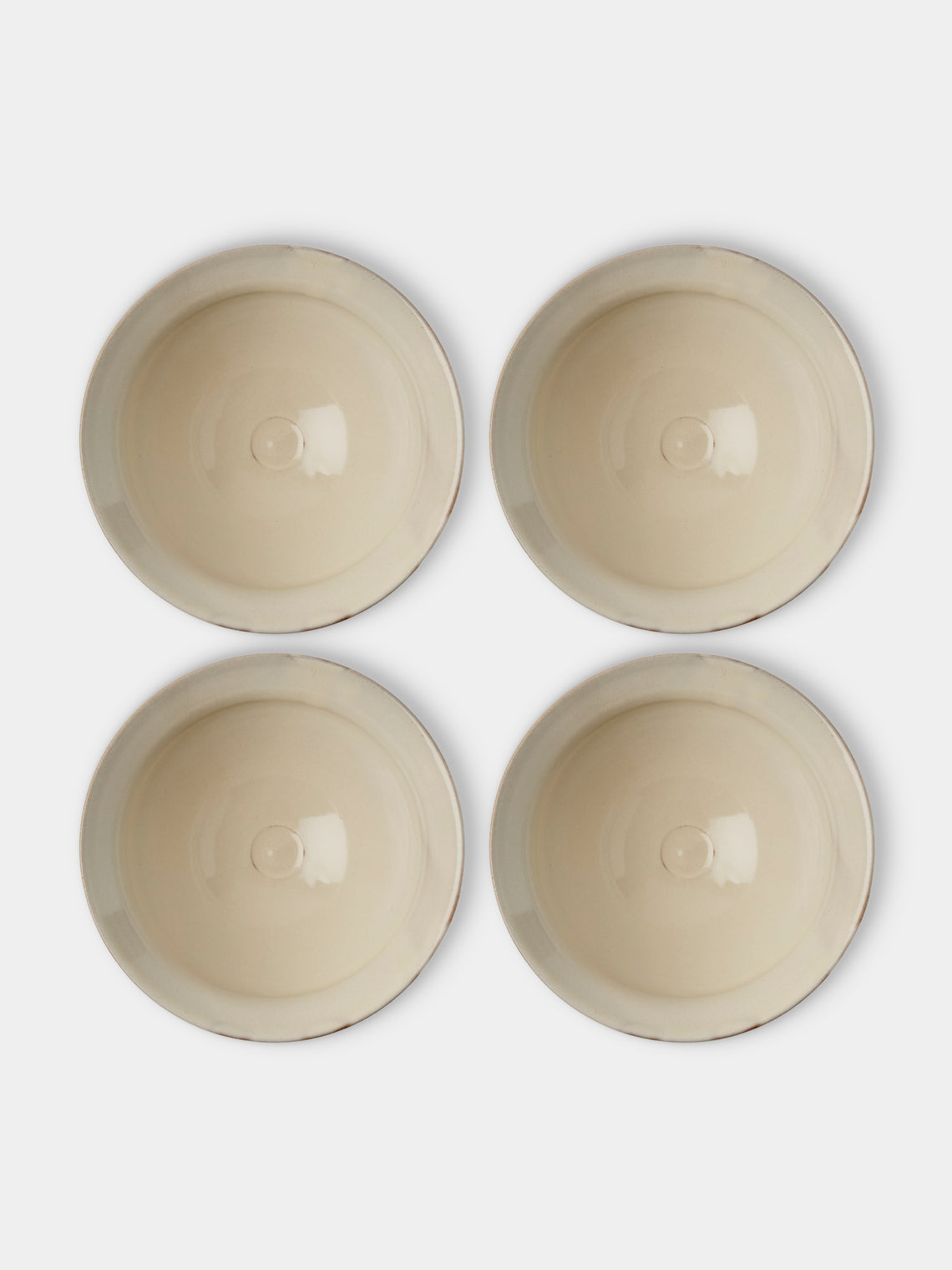 Fuminari Araga - Kohiki Slipware Noodle Bowls – 7in/18cm (Set of 4) - White - ABASK