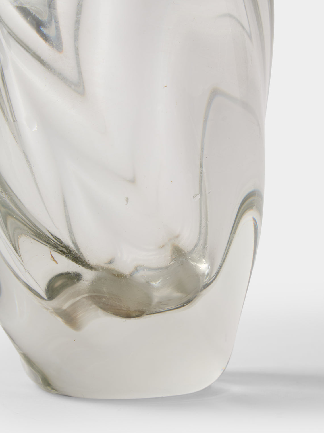 Antique and Vintage - 1950s Flavio Poli Sommerso Glass Bud Vase (7.5in/19cm) - Clear - ABASK
