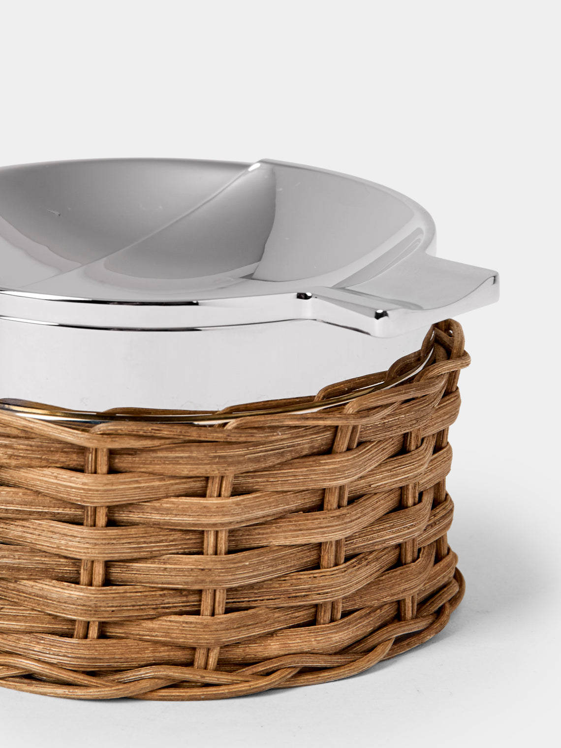 Pigment France - Toledo Rattan Ashtray - Brown - ABASK