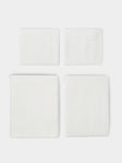 Volga Linen - Diamond-Stitch Linen Super King-Size Bedding Collection -  - ABASK - 