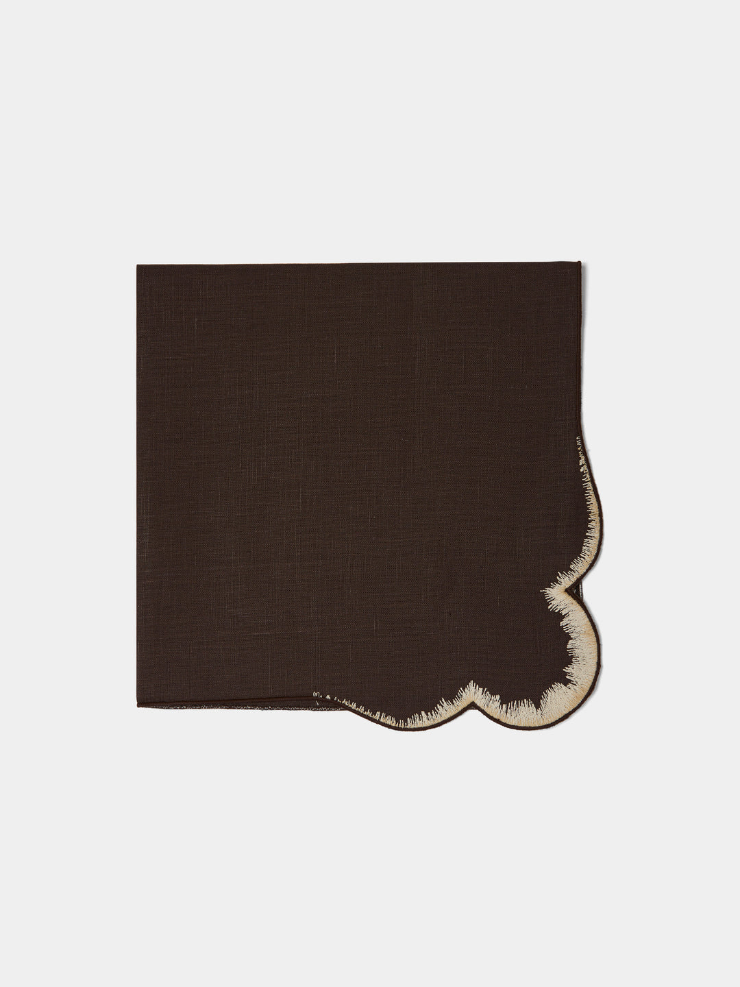 Los Encajeros Valver Embroidered Linen Napkins (Set of 4)