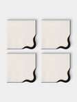 Cosima Swayze - | Set of 4 | x Los Encajeros Wave Linen Napkins - Multiple - ABASK  - 