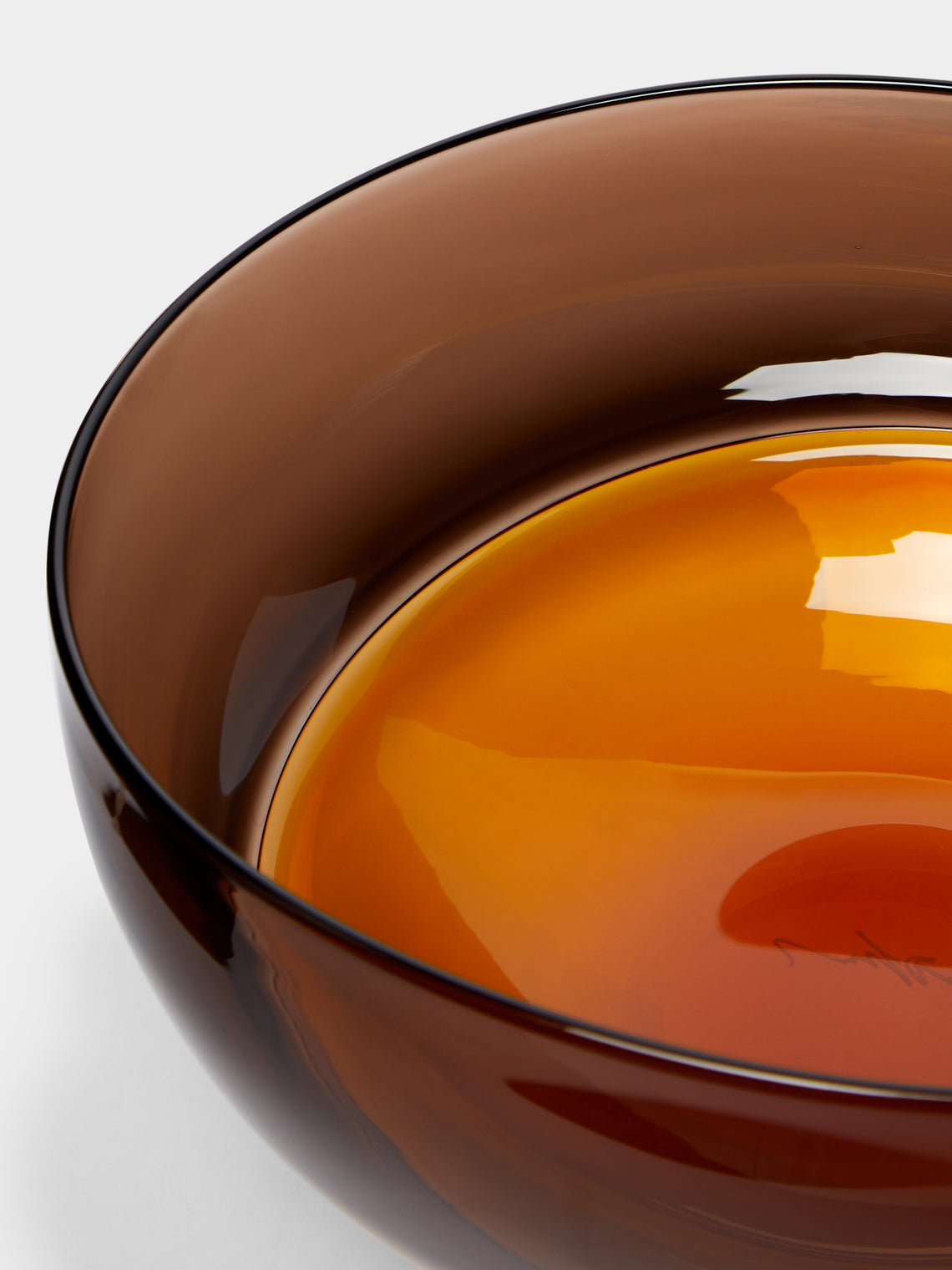 Stewart Hearn - Oval Encalmo Hand-Blown Glass Small Bowl -  - ABASK