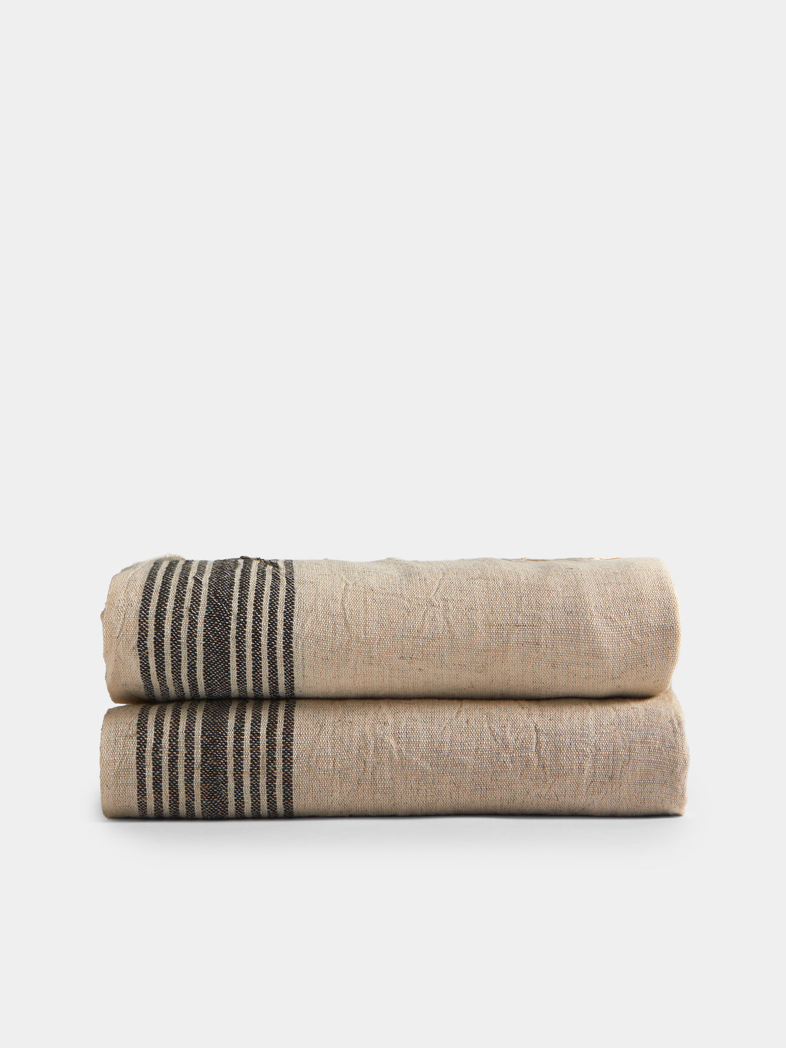 Mizar & Alcor - Neve Handwoven Linen and Cotton Towels (Set of 2) - Natural - ABASK