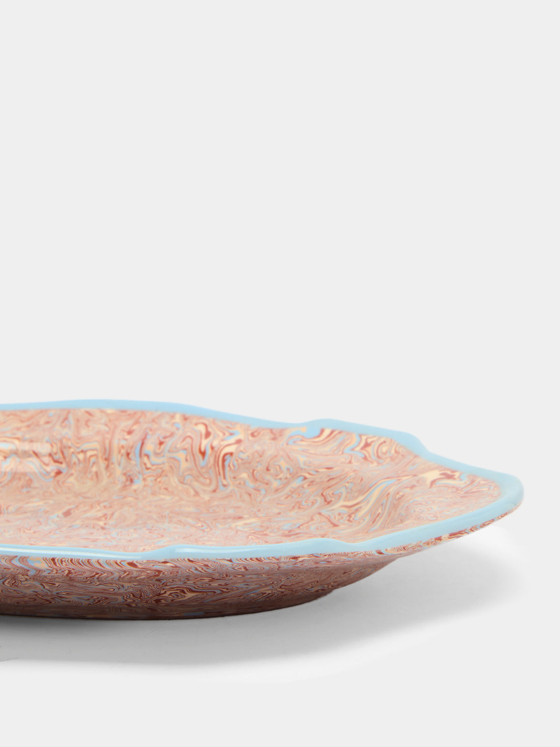 Antique and Vintage - 1950s Aptware Scalloped-Edge Platter -  - ABASK