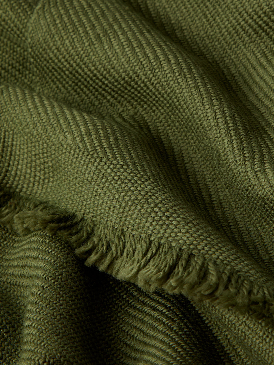 Me & K - Merino Wool and Cashmere King-Size Blanket (106in/2.7m) - Green - ABASK