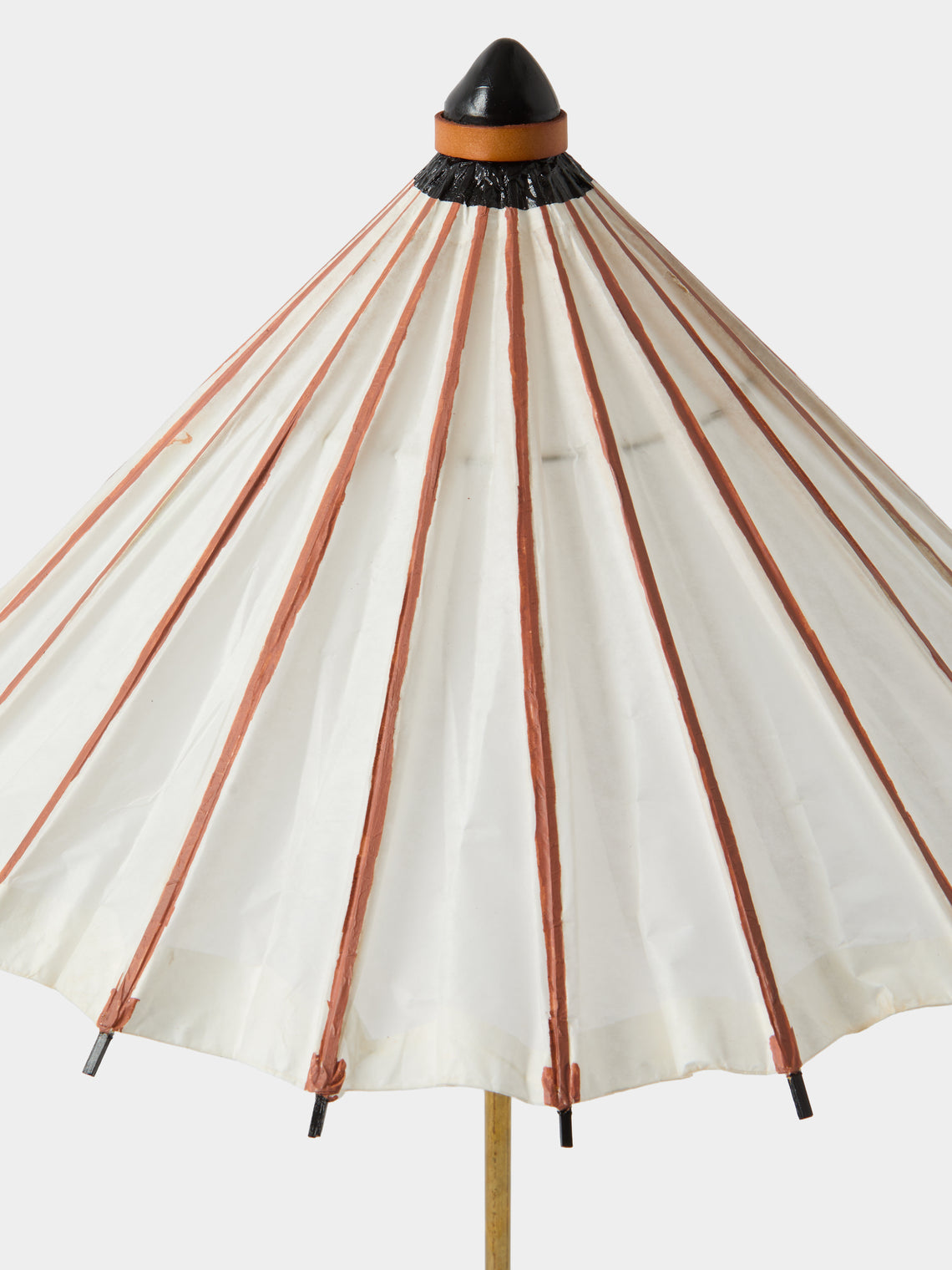 Tennant New York - Vintage Parasol, Bamboo and Coconut Table Lamp - Beige - ABASK